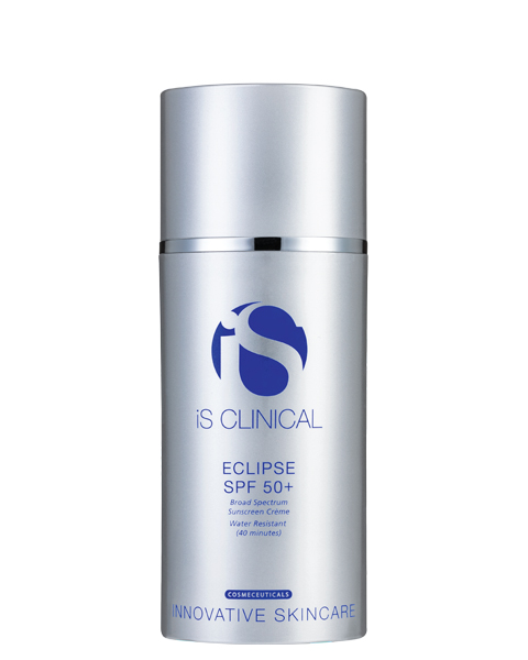 Eclipse SPF 50+, from Is Clinical (€64), a fast-absorbing protector, formulated with titanium dioxide, zinc oxide and vitamin E.