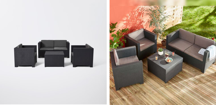 Muebles de baratos: dónde conseguir un sofá, dos sillones y una mesa por 205